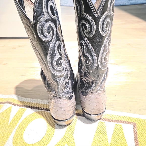 Dan Post Mens 10B Gray and Black Western Cowboy  Boots main image 4